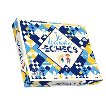 Je découvre les échecs - coffret avec plateau de jeu et méthode d'apprentissage