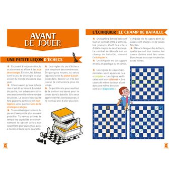Je découvre les échecs - coffret avec plateau de jeu et méthode d'apprentissage