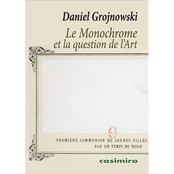 Le Monochrome et la question de l'Art