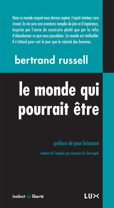 Le monde qui pourrait etre