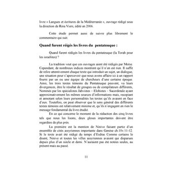 De la création à la mort d'Abraham