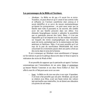 De la création à la mort d'Abraham