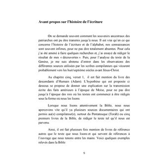 De la création à la mort d'Abraham
