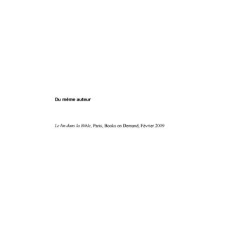 De la création à la mort d'Abraham