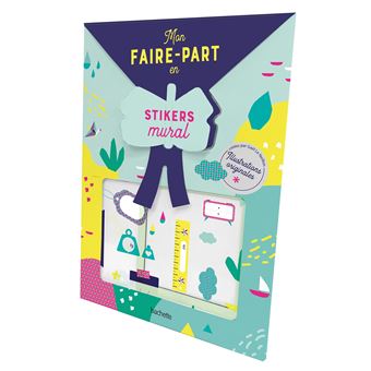 Mon faire-part en stickers mural