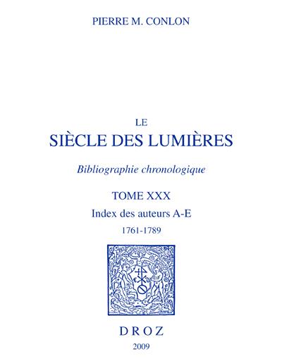 Le siècle des Lumières