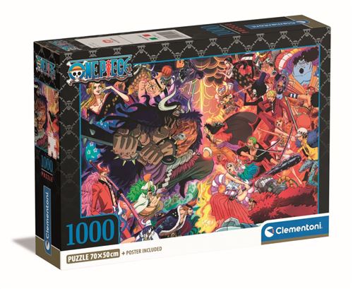 Puzzle 1000 Pièces + Poster : One Piece Clementoni