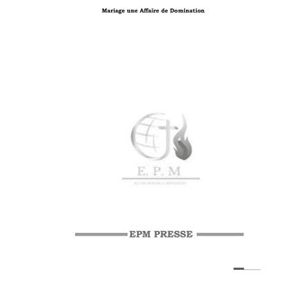 Mariage une affaire de domination