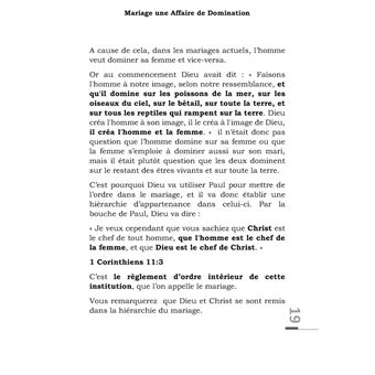 Mariage une affaire de domination