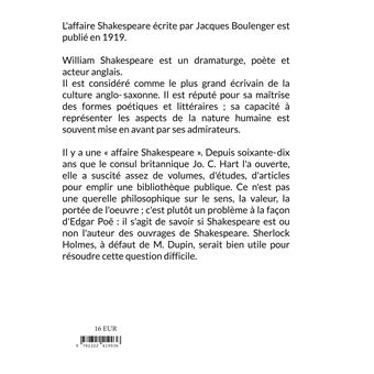 L'Affaire Shakespeare