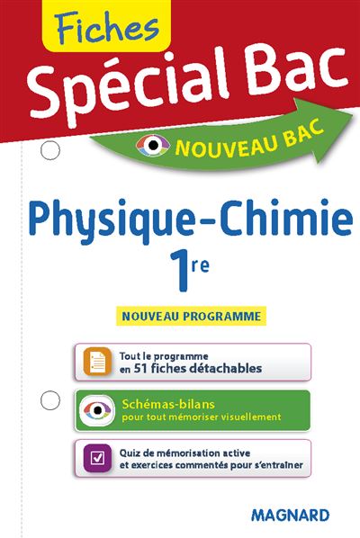 Spécial Bac Fiches Physique-Chimie 1re