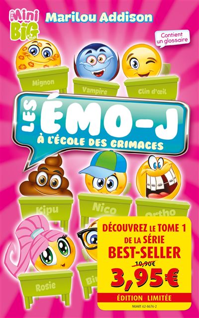 Les Émo-j à l'école des grimaces - Offre découverte - Marilou Addison - broché