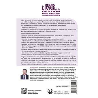 Le grand livre de la gestion des stocks et approvisionnements
