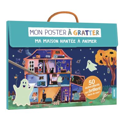 Mon poster à gratter : Ma maison hantée à animer