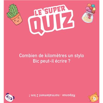 Le super Quiz des filles