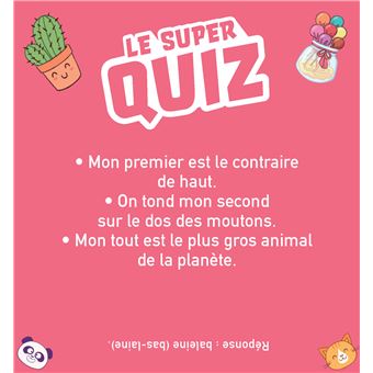 Le super Quiz des filles