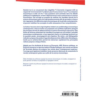 20 thèmes incontournables de l'actualité économique