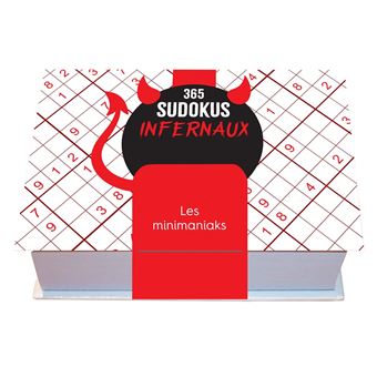 Minimaniak 365 sudokus infernaux - mini-calendrier, 1 grille par jour