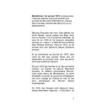 Les Forêts de Normandie, Journal 1972