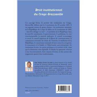 Droit institutionnel du Congo-Brazzaville