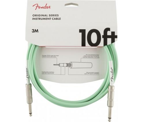 FENDER CABLE  JACK INSTRUMENT CALIFONIA 3M SURF GREEN