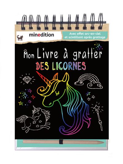 Mon livre à gratter des licornes - Carolin Hensler - relié