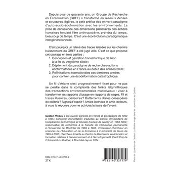 Genèse de l'écoformation