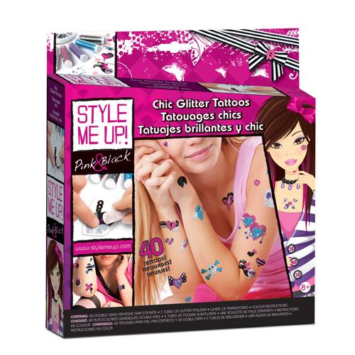 Pink & Black-Tatouages Chics Wooky