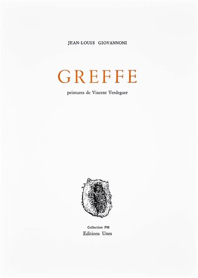 Greffe - Jean-Louis Giovannoni - broché
