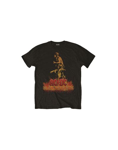 T-Shirt AC/DC Bonfire Unisexe Noir