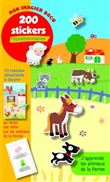 J'apprends les animaux de la ferme - Mon imagier Docu - 200 stickers repositionnables