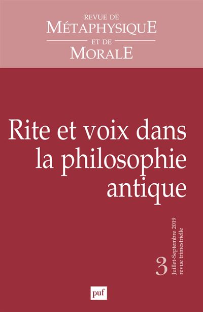 De metaphysique et de morale,2019-03