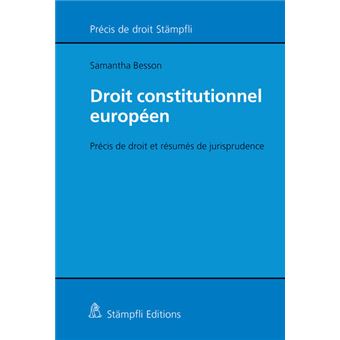 DROIT CONSTITUTIONNEL EUROPEEN ED.2019