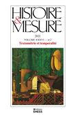Histoire et Mesure n°36/2 - Textométrie et temporalité
