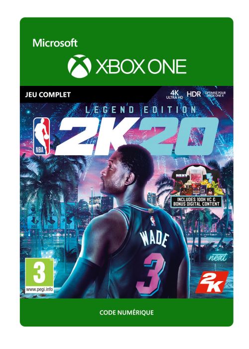 Pochette avant du jeu Code de téléchargement NBA 2K20: Legend Edition Xbox One