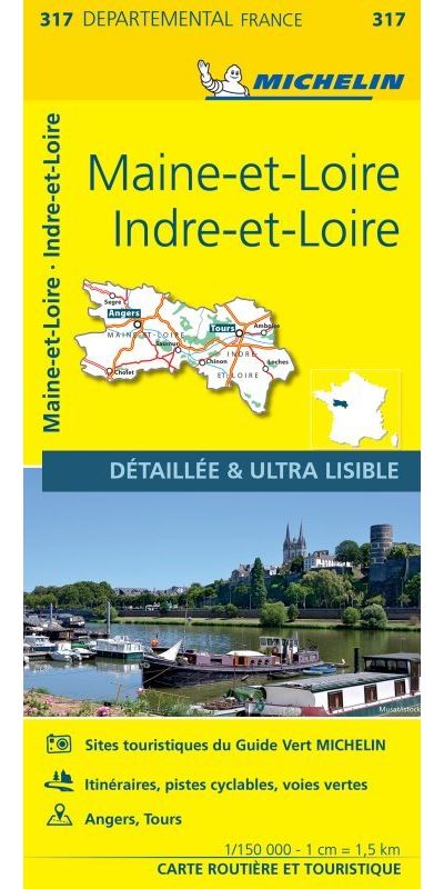 Carte Departemental Michelin Indre Et Loire Maine Et Loire Echelle 1 150 000 Broche Collectif Michelin Achat Livre Fnac