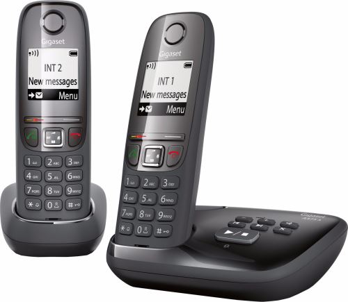 Gigaset A475A Duo Noir - Téléphone avec Répondeur