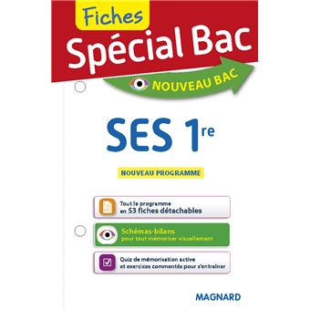 Spécial Bac Fiches SES 1re
