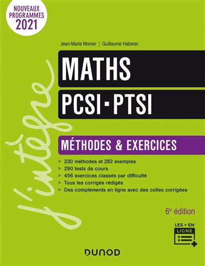 Maths PCSI-PTSI - Méthodes et exercices