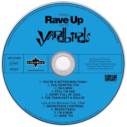 Having A Rave Up With The Yardbirds - The Yardbirds - CD album