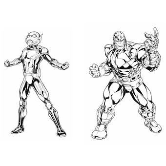 BLACK PANTHER - Mes coloriages avec stickers - MARVEL