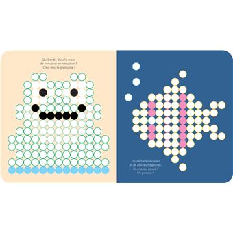 Gommettes rondes Animaux pixels