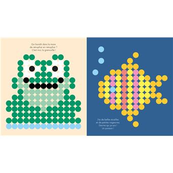 Gommettes rondes Animaux pixels