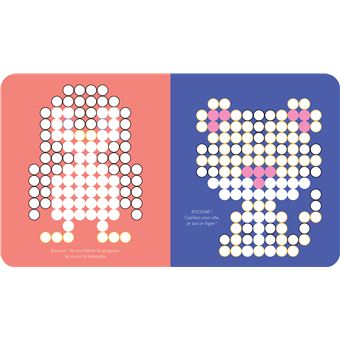 Gommettes rondes Animaux pixels