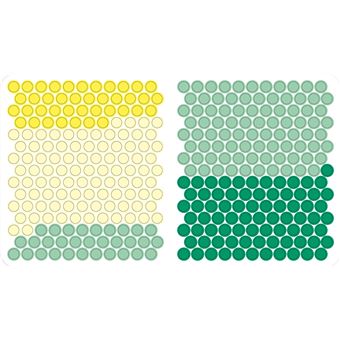 Gommettes rondes Animaux pixels