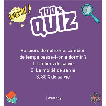 100% Quiz Incroyable mais vrai !