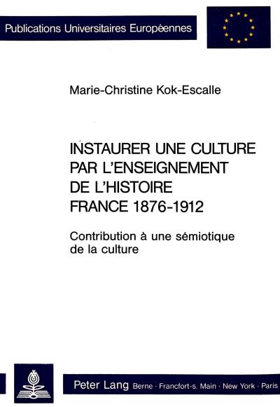 Instaurer une culture par l'enseignement de l'histoire