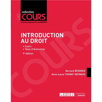 Introduction Au Droit 6eme Edition - 