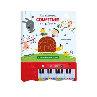 Mon livre piano - mes premières comptines au piano
