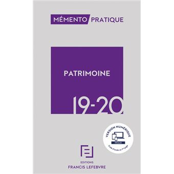 Mémento Patrimoine 2019-2020